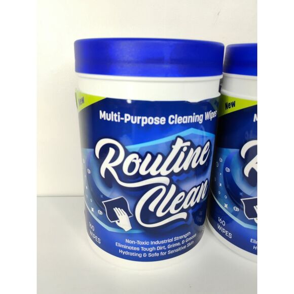 Routine Clean 2 Pack Multi-Purpose Cleaning Wipes 160 Wipes Each - Picture 2 of 11